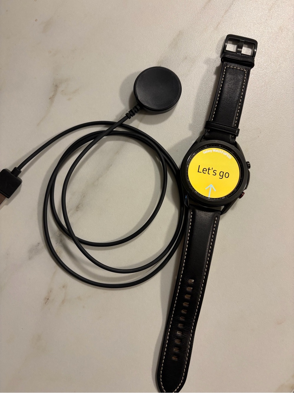 Samsung Galaxy Watch 3 Active S7 Classic Black Leather Smartwatch